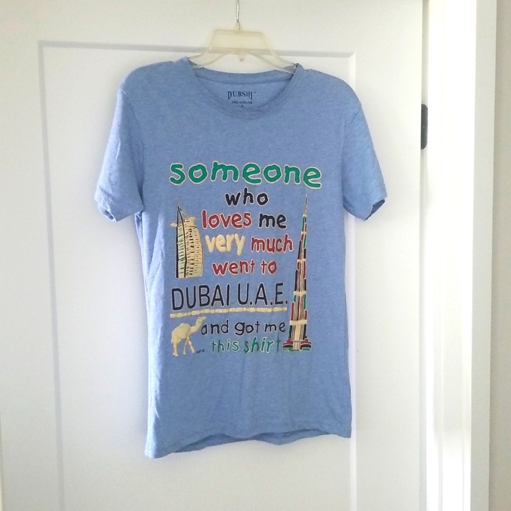 Dubshi Blue Crewneck Graphic T-Shirt S